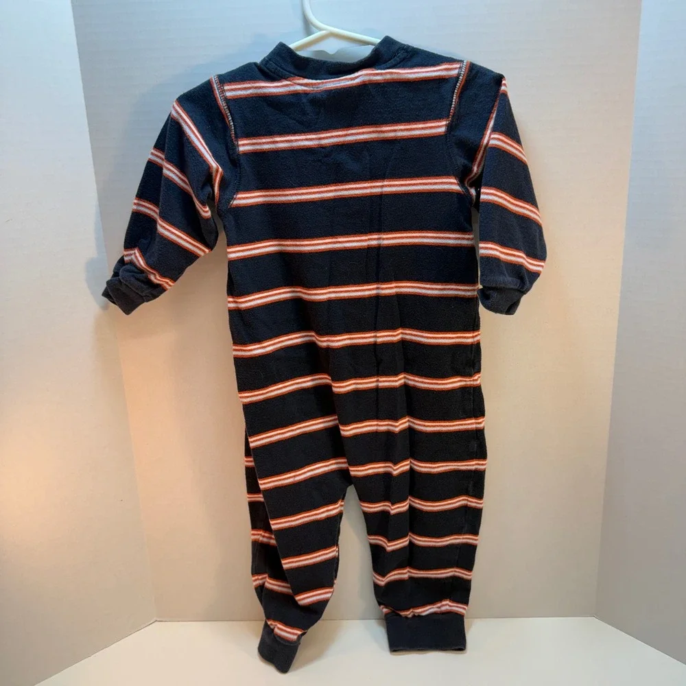 OshKosh B'gosh Baby Boys Football Striped Romper 18 Months One Piece Lot Vintage